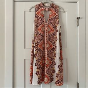 xhilaration patterned midi dress